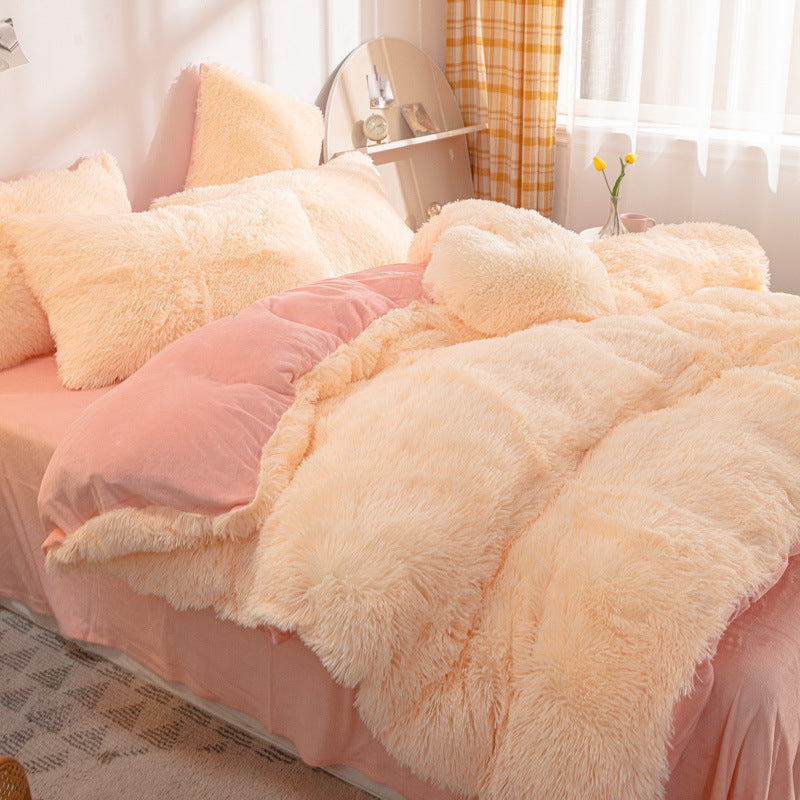 Winter Warm Plush Bedding 4-Piece Set