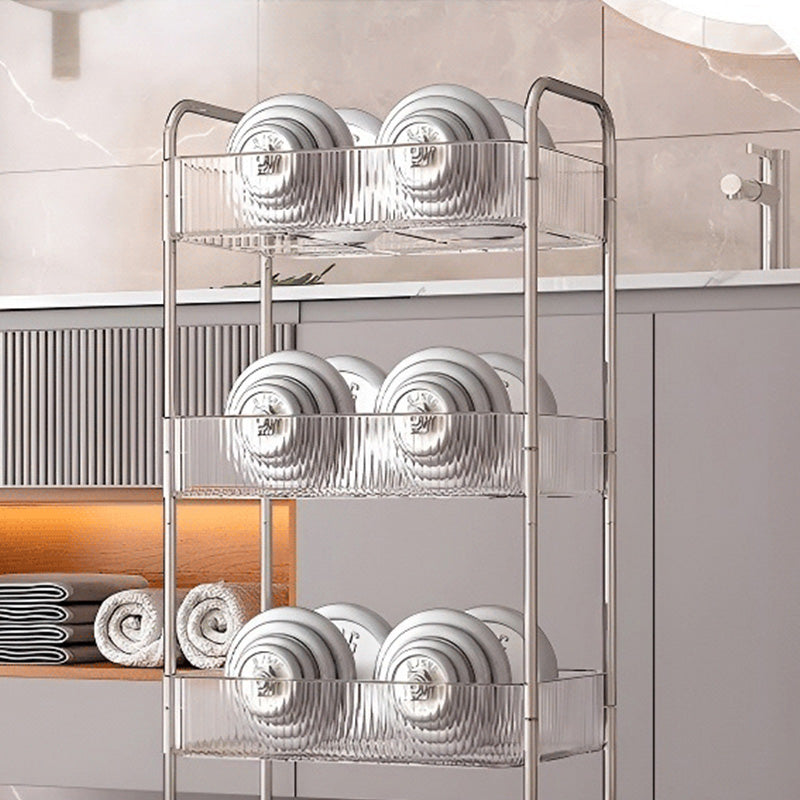 Acrylic Mini Cart, Bathroom Crevice Storage Shelf, Living Room Snack Organizer, Multi-Layer Mobile Cosmetic Storage Shelf