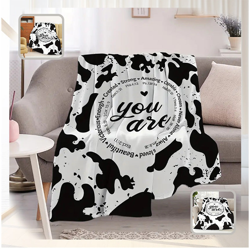 Ultra Soft & Fluffy Cow Blanket