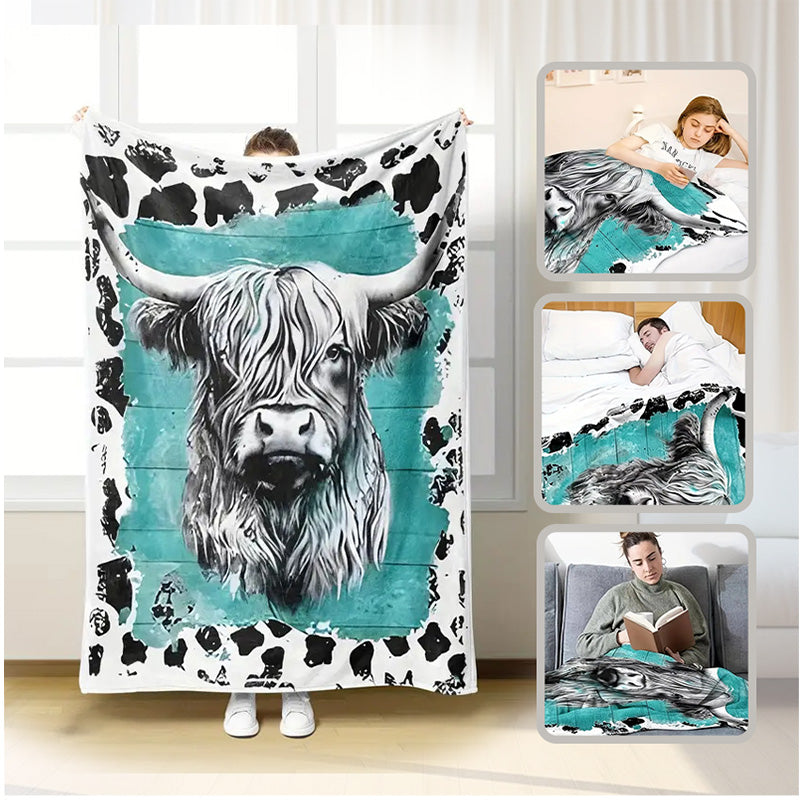 Ultra Soft & Fluffy Cow Blanket