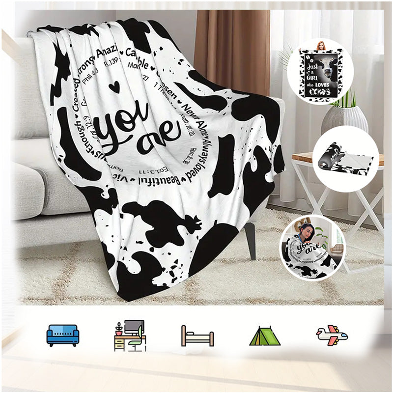 Ultra Soft & Fluffy Cow Blanket