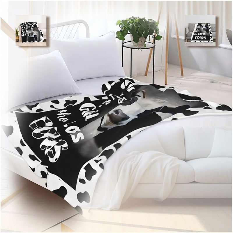 Ultra Soft & Fluffy Cow Blanket