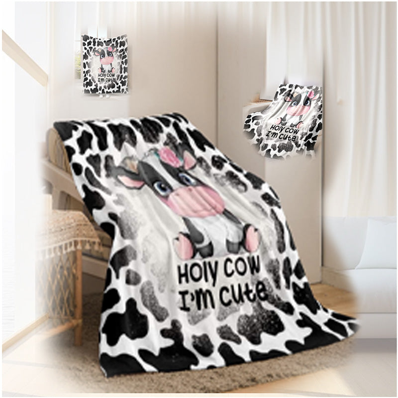 Ultra Soft & Fluffy Cow Blanket