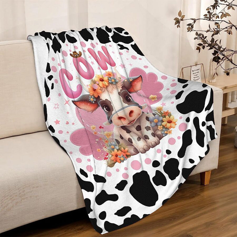 Ultra Soft & Fluffy Cow Blanket