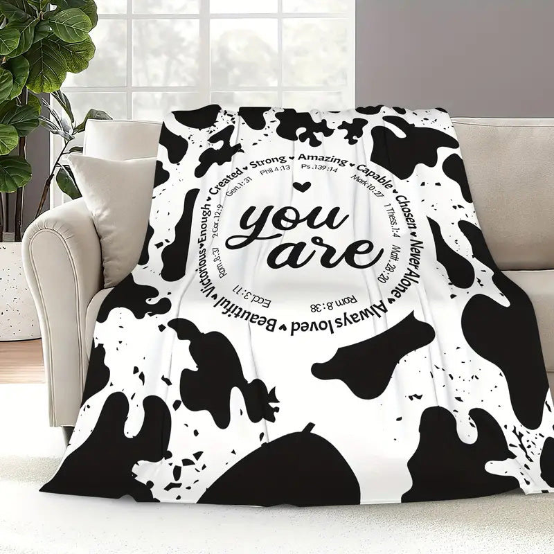 Ultra Soft & Fluffy Cow Blanket