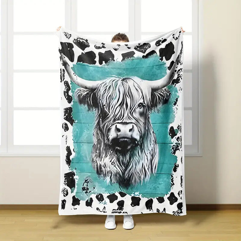 Ultra Soft & Fluffy Cow Blanket