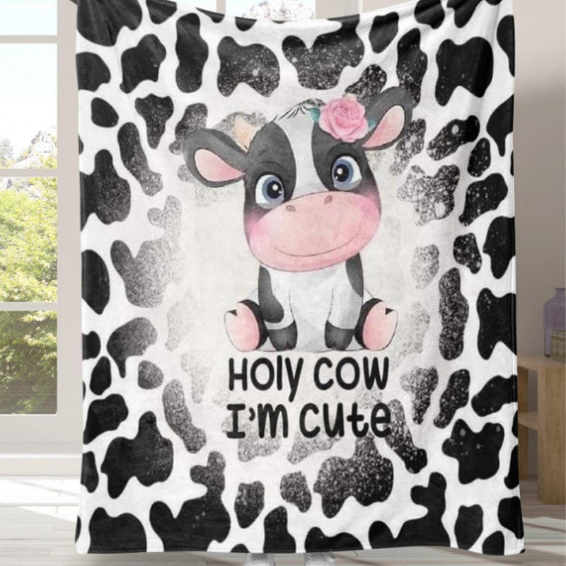 Ultra Soft & Fluffy Cow Blanket