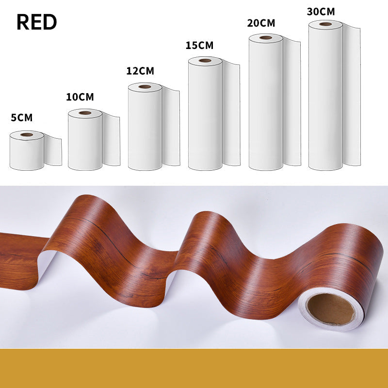 Home Decoration Essentials - Waterproof & Glue-Free 3D Faux Wood Grain Stickers