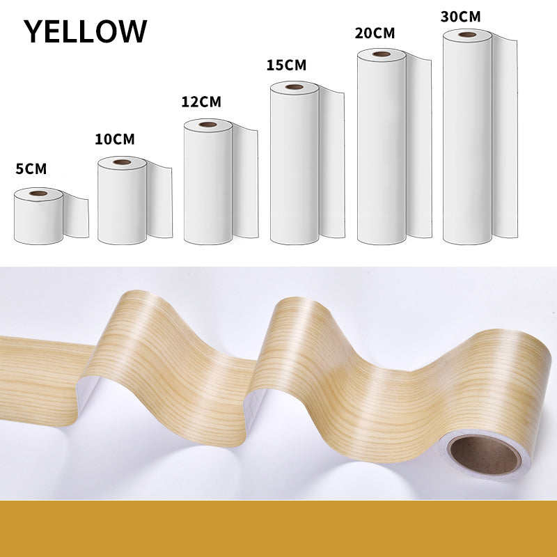Home Decoration Essentials - Waterproof & Glue-Free 3D Faux Wood Grain Stickers