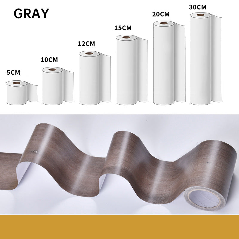 Home Decoration Essentials - Waterproof & Glue-Free 3D Faux Wood Grain Stickers