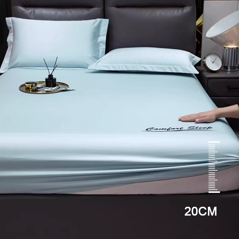🔥Free Shipping🔥Summer Ice Cooling Silky Bed Fitted Sheet & Pillow Cover