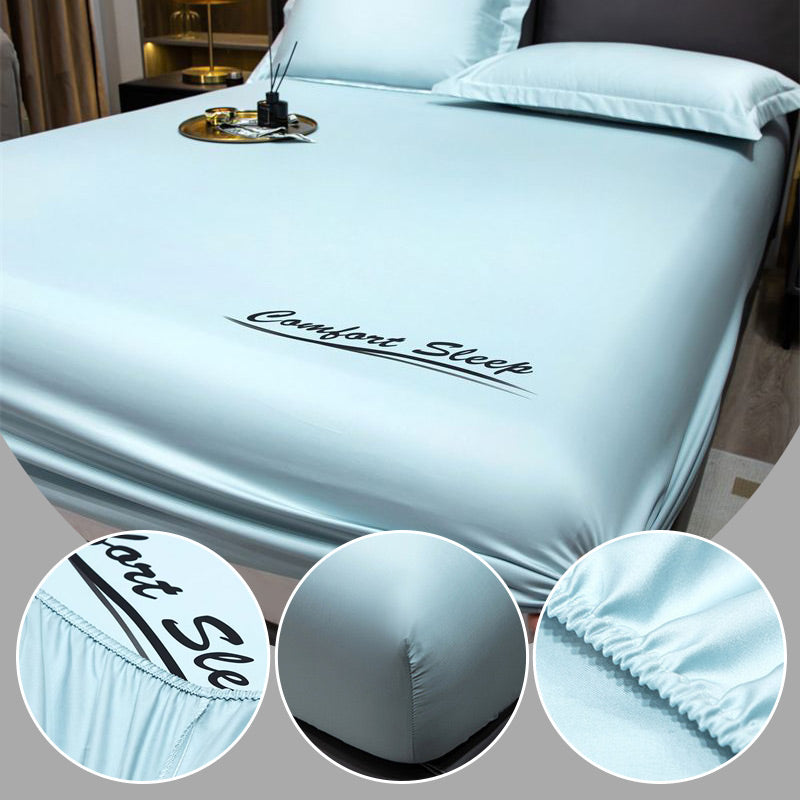 🔥Free Shipping🔥Summer Ice Cooling Silky Bed Fitted Sheet & Pillow Cover