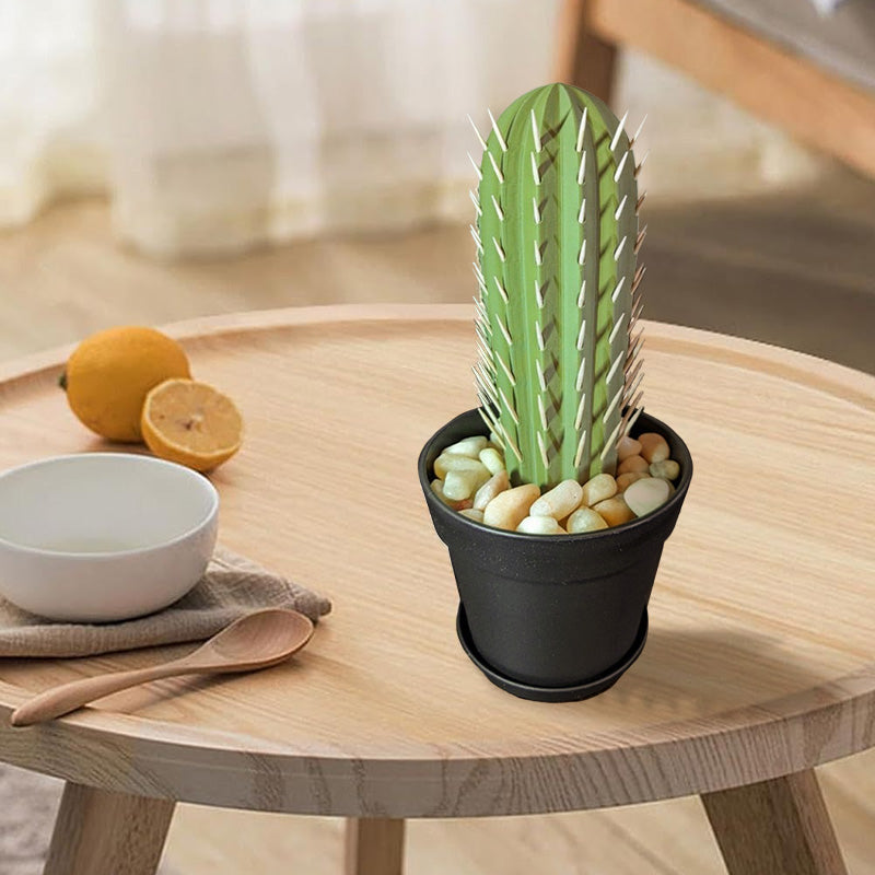 3D Simulation Cactus Bonsai Toothpick Case