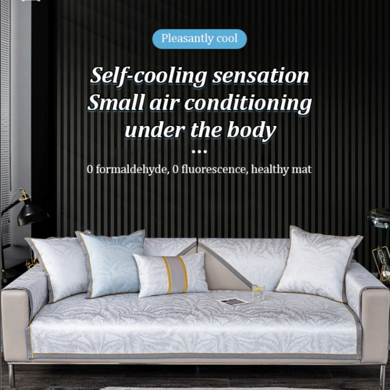 Luxury Leaf Pattern Lightweight Sofa Cushion