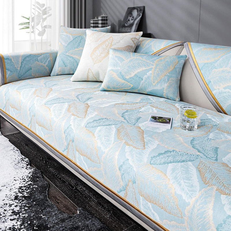 Luxury Leaf Pattern Lightweight Sofa Cushion