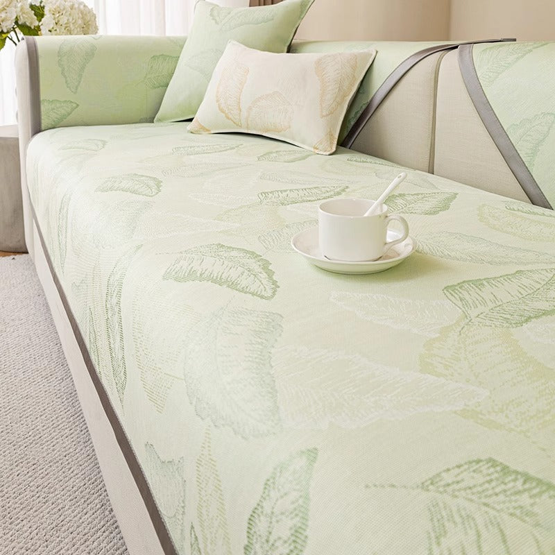 Luxury Leaf Pattern Lightweight Sofa Cushion