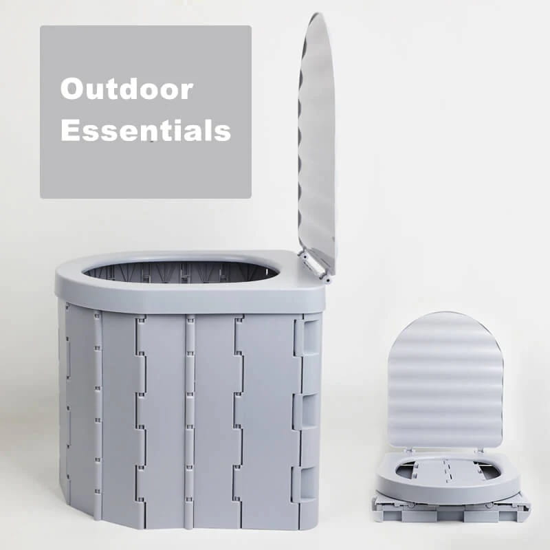🚽 50% OFF NOW! 🏕️ Portable Outdoor Folding Toilet – Sturdy & compact – Includes waste bags, supports up to 300 lbs – perfect for camping, road trips or emergencies 🌲