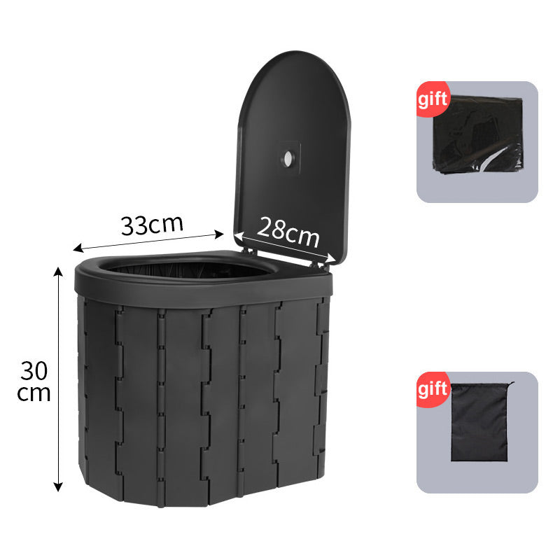 🚽 50% OFF NOW! 🏕️ Portable Outdoor Folding Toilet – Sturdy & compact – Includes waste bags, supports up to 300 lbs – perfect for camping, road trips or emergencies 🌲