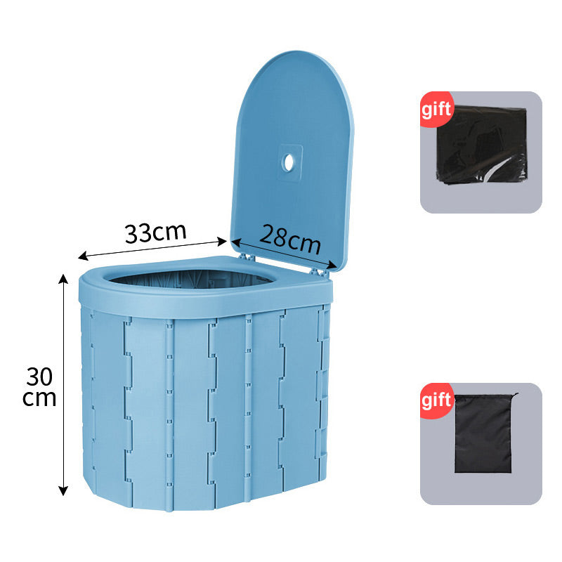🚽 50% OFF NOW! 🏕️ Portable Outdoor Folding Toilet – Sturdy & compact – Includes waste bags, supports up to 300 lbs – perfect for camping, road trips or emergencies 🌲