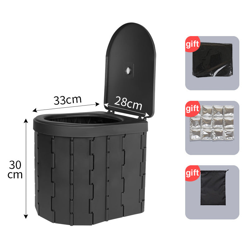 🚽 50% OFF NOW! 🏕️ Portable Outdoor Folding Toilet – Sturdy & compact – Includes waste bags, supports up to 300 lbs – perfect for camping, road trips or emergencies 🌲