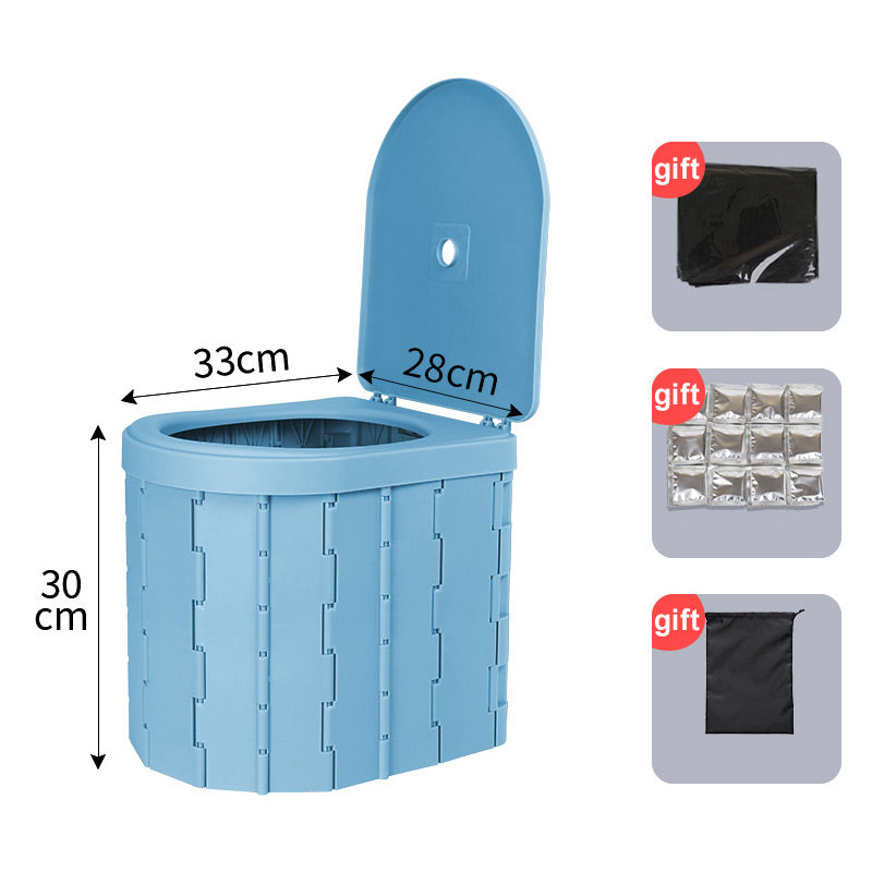 🚽 50% OFF NOW! 🏕️ Portable Outdoor Folding Toilet – Sturdy & compact – Includes waste bags, supports up to 300 lbs – perfect for camping, road trips or emergencies 🌲