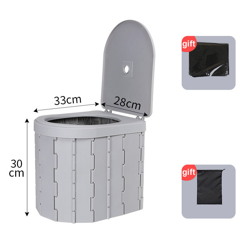 🚽 50% OFF NOW! 🏕️ Portable Outdoor Folding Toilet – Sturdy & compact – Includes waste bags, supports up to 300 lbs – perfect for camping, road trips or emergencies 🌲