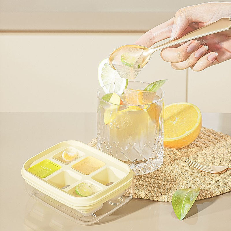 🧊 Buy 1 Get 1 FREE!🥃 Mini Ice Cube Tray – 6-Grid, Quick-Release & Food-Safe – Compact Silicone Ice Maker 🍹