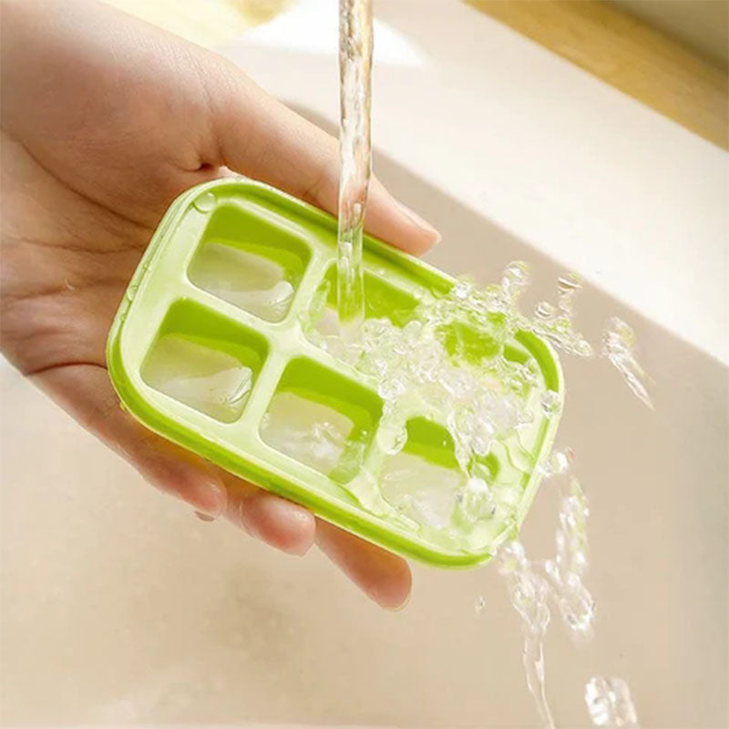 🧊 Buy 1 Get 1 FREE!🥃 Mini Ice Cube Tray – 6-Grid, Quick-Release & Food-Safe – Compact Silicone Ice Maker 🍹