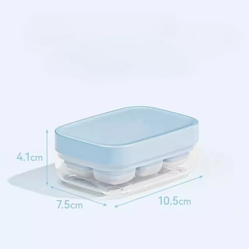 🧊 Buy 1 Get 1 FREE!🥃 Mini Ice Cube Tray – 6-Grid, Quick-Release & Food-Safe – Compact Silicone Ice Maker 🍹