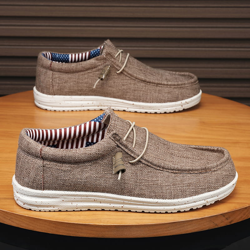 👟 LIMITED-TIME 50% OFF! ✨ Men's Canvas Loafers – Breathable, Lightweight, Classic Style ☀️