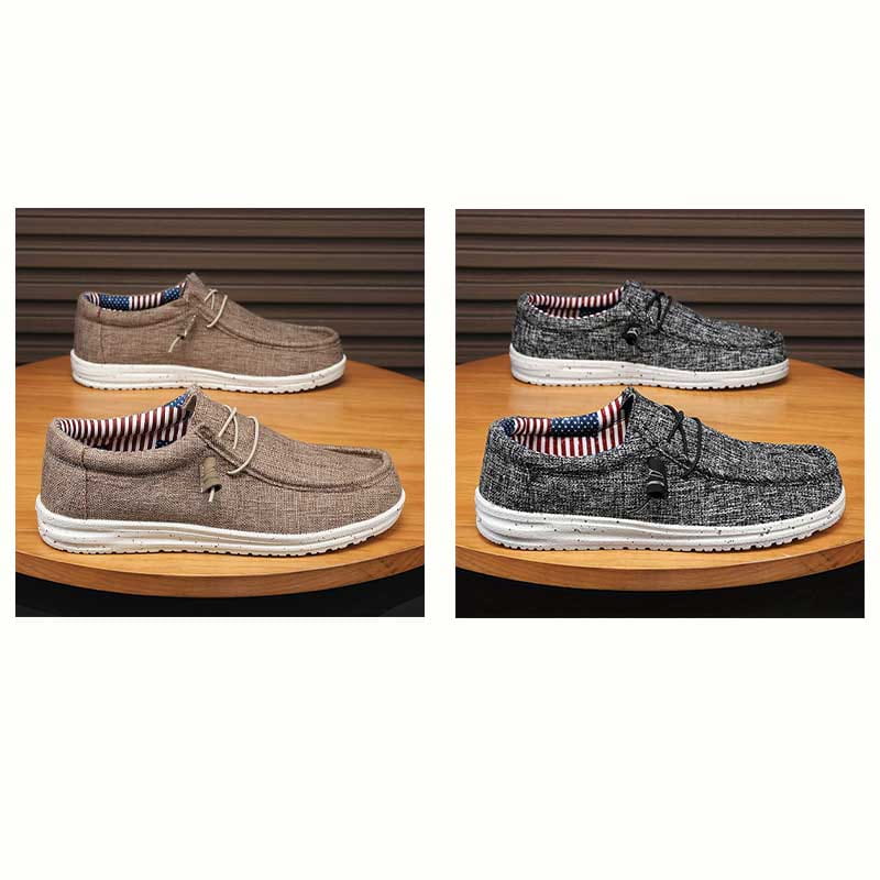 👟 LIMITED-TIME 50% OFF! ✨ Men's Canvas Loafers – Breathable, Lightweight, Classic Style ☀️