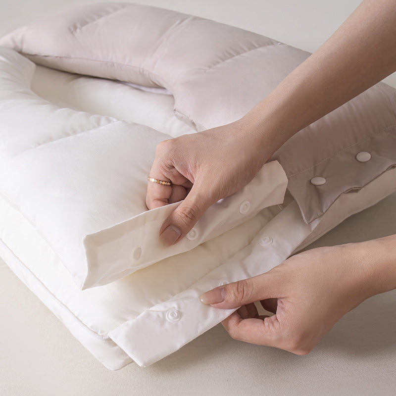 Soft and Hard Dual-Zone Neck Support Pillow