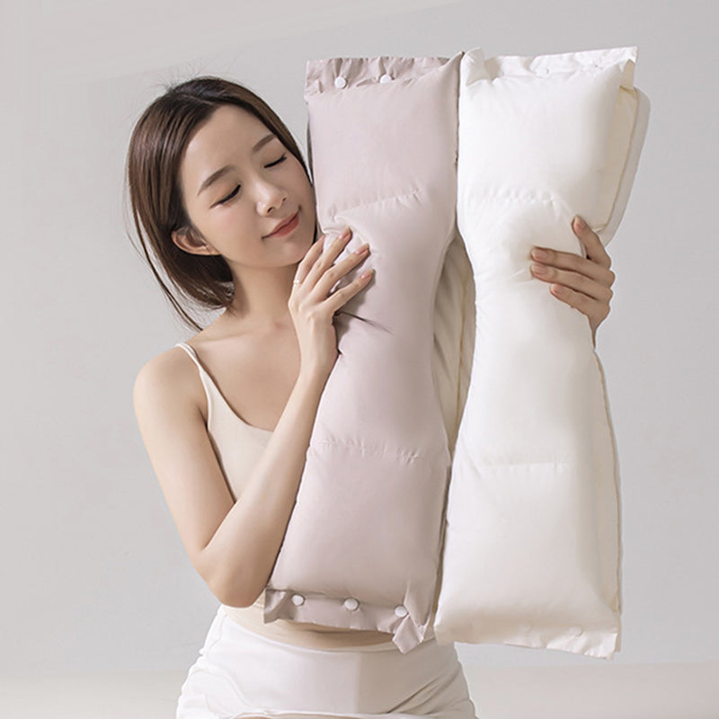 Soft and Hard Dual-Zone Neck Support Pillow