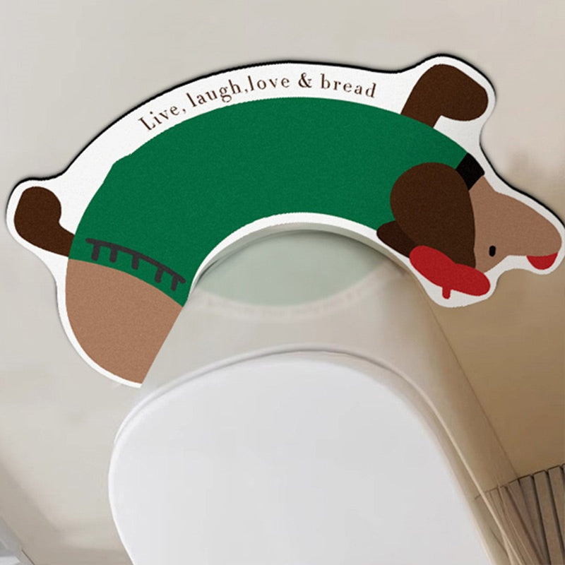 🎅Xmas Sales🎄Non-Slip Absorbency U-Shaped Toilet Rug