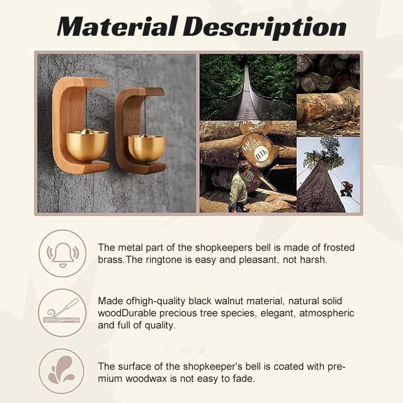 🎁Magnetic Wooden Wind Chime Doorbell Decoration