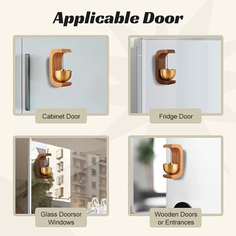 🎁Magnetic Wooden Wind Chime Doorbell Decoration