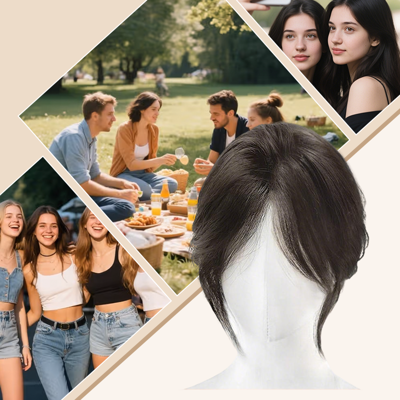 ⏰LAST DAY 58% OFF💝Natural Clip-on Partial Bangs Hair Piece