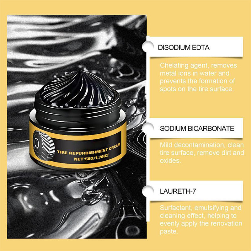 📢📢Buy 2 Get 1 Free !! ⏰Multipurpose Long-Lasting Car Tire Refurbishment Cream
