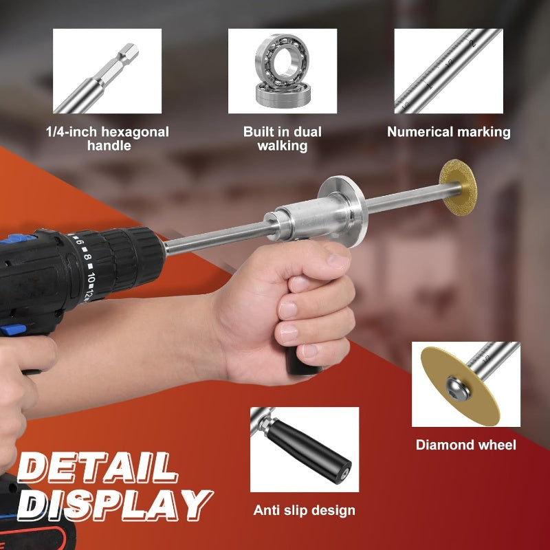 📢📢50% OFF !! ⏰ PVC Pipe Inside Cutter – 7" Depth, Adjustable, Multi-Material 🔩
