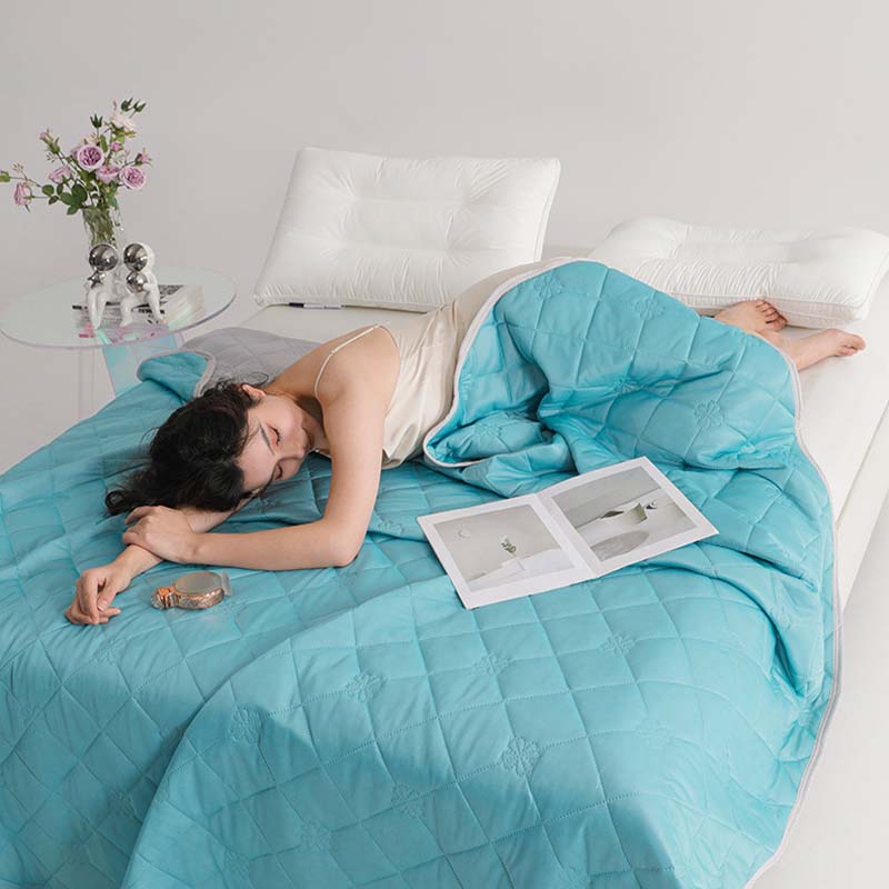 📢📢40% OFF !! ⏰Breathable Printed Washable Summer Cooling Comforter💤