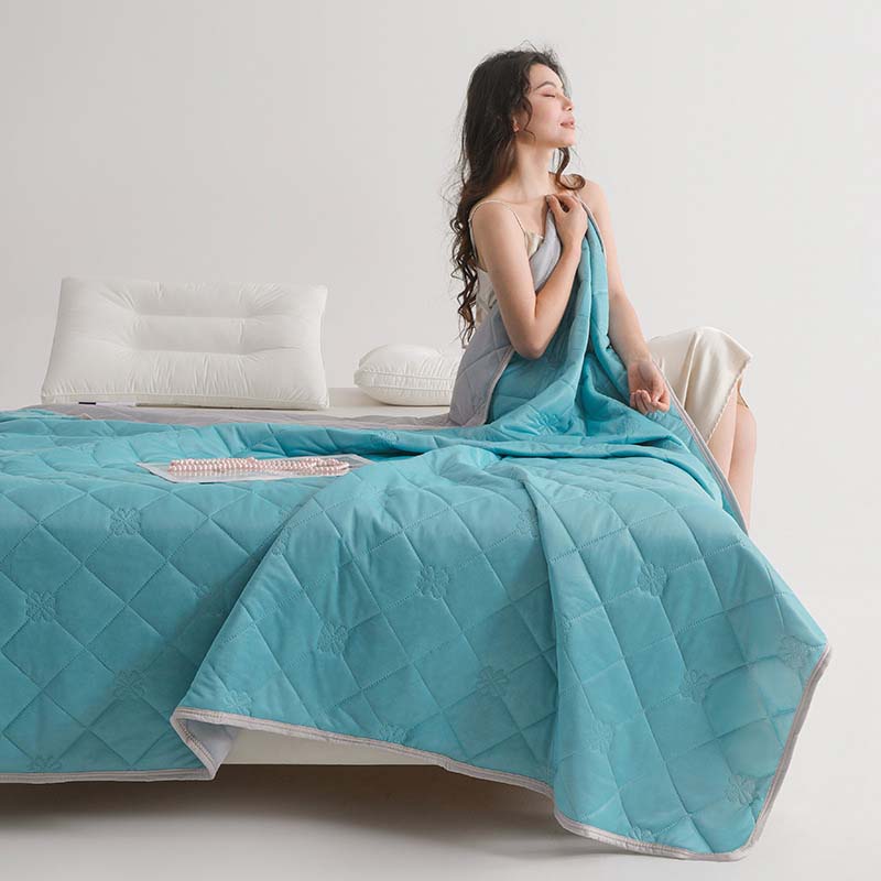 📢📢40% OFF !! ⏰Breathable Printed Washable Summer Cooling Comforter💤