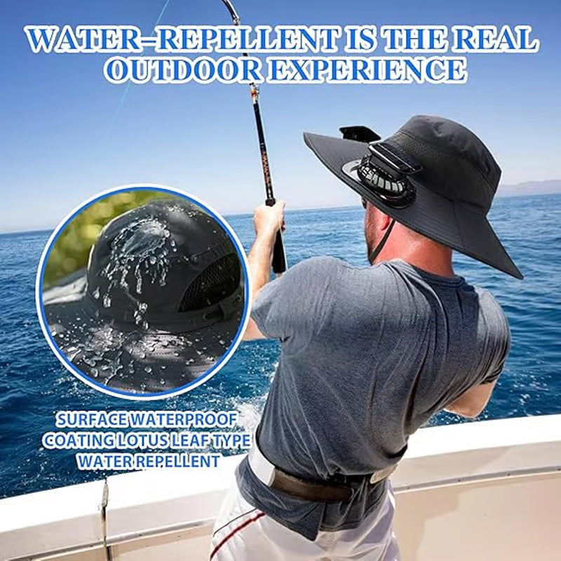 📢📢50% OFF !! ⏰Ultralight Solar Fan Sun Hat