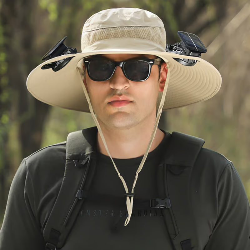 📢📢50% OFF !! ⏰Ultralight Solar Fan Sun Hat
