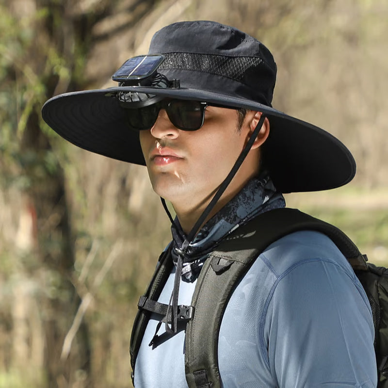📢📢50% OFF !! ⏰Ultralight Solar Fan Sun Hat