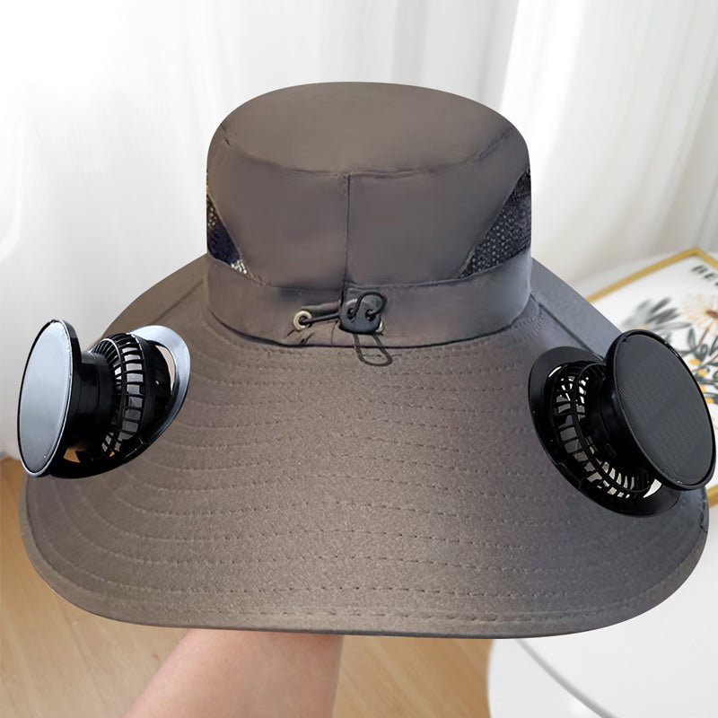 📢📢50% OFF !! ⏰Ultralight Solar Fan Sun Hat
