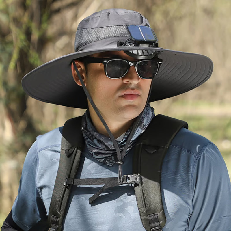 📢📢50% OFF !! ⏰Ultralight Solar Fan Sun Hat
