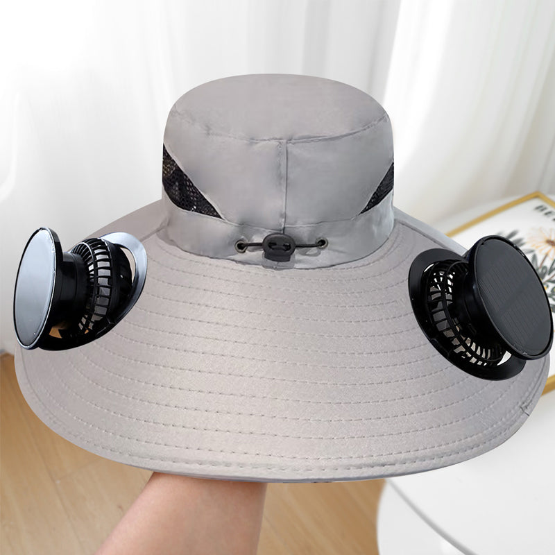 📢📢50% OFF !! ⏰Ultralight Solar Fan Sun Hat