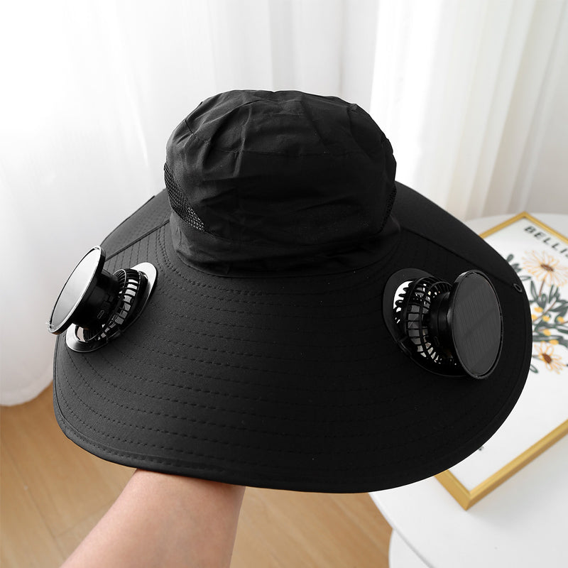 📢📢50% OFF !! ⏰Ultralight Solar Fan Sun Hat