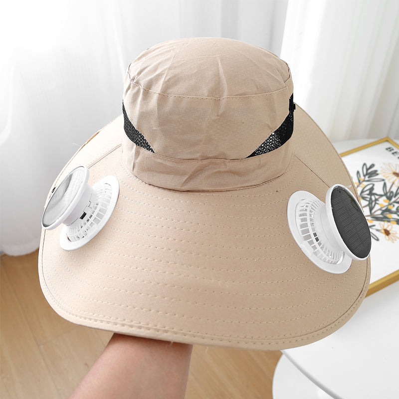 📢📢50% OFF !! ⏰Ultralight Solar Fan Sun Hat