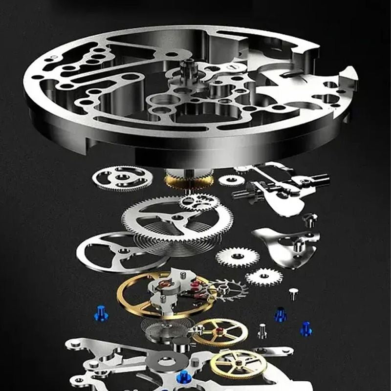 🎄Christmas Sale 70% OFF🔥Men's Waterproof Roman Skeleton Automatic Mechanical Watch